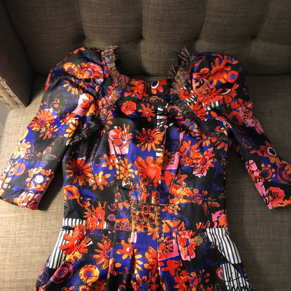 Desigual Mini Dress Size 0-2 3/4 Sleeve